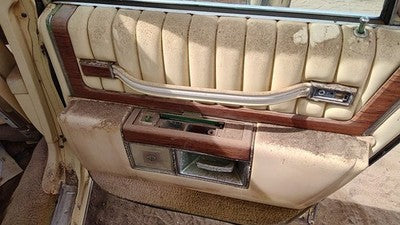 1980 Cadillac Deville Passenger Right Rear Door Trim Panel With Switches Back