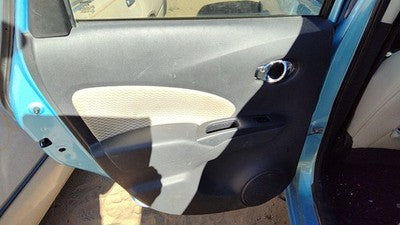 14-19 Versa Note Driver Left Rear Door Trim Panel With Switches Back Charcoal G