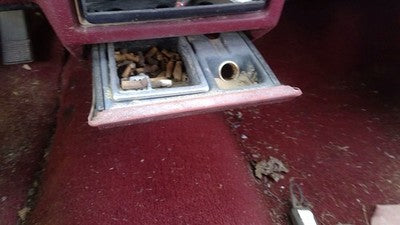 1989-1991 Olds Eighty Eight Ash Tray Assembly Oem Slide Out Dash Red 25535828