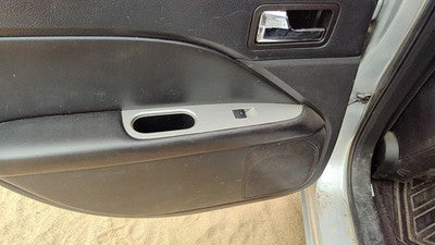 10-12 Fusion Driver Left Rear Door Trim Panel With Switches Back Charcoal Fw