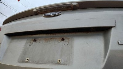 11 Legacy Outback License Plate Trim Surround Panel Tail Trunk Ssm Steel Silver