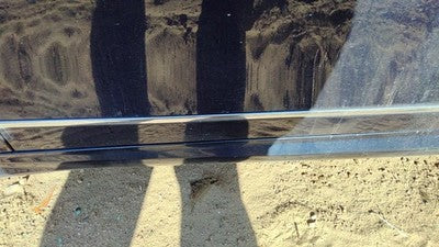 08-14 C300 Passenger Right Front Moulding From Door Trim Strip Lunar Blue 890