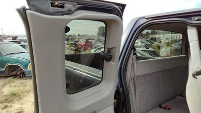 1999-2003 Ford F150 Passenger Right Rear Door Trim Panel With Switches Back Gray