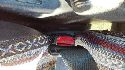 02 Infiniti G20 Driver Left Front Seat Belt Buckle Receiver Oem Black 868426j010