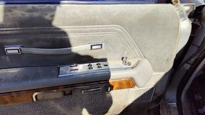 85 Grand Marquis Driver Left Front Door Trim Panel With Master Switch Gray