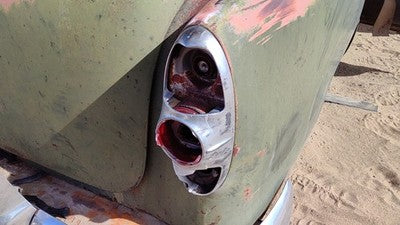 53 Chevy Bel Air 150 Sedan Passenger Right Tail Light Housing Chrome Brake Lamp