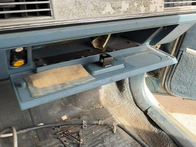 1986 Olds 88 Glove Box Assembly Complete Door With Latch Oem Blue