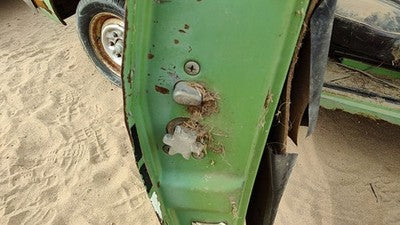 1977 Ford Courier Driver Left Front Door Latch With Rods/Cables Oem