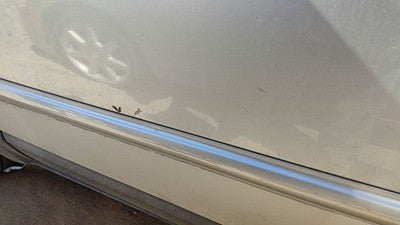 05-08 Pacifica Driver Left Front Upper Moulding From Door Oem Trim Silver Ps2