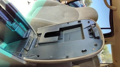 2000-2002 Ford Expedition Center Console Lid Only Oem Arm Rest Fold Down Tan Fh