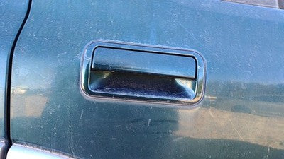 00-02 Passport Passenger Right Rear Outside Door Handle Back Hgm Huntsman Green