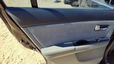 07-09 Nissan Sentra Driver Left Rear Door Trim Panel With Switches Back Black W
