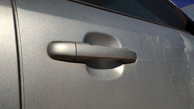 06-10 Hyundai Sonata Passenger Right Front Outside Door Handle H1 Silver Blue