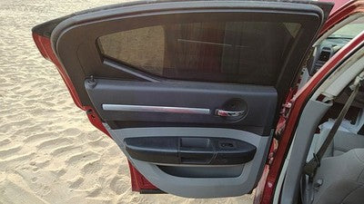 08-10 Charger Driver Left Rear Door Trim Panel With Switches Back Db Slate Gray
