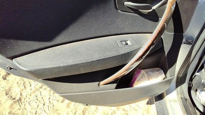 2004 Bmw X3 Driver Left Rear Door Trim Panel With Switches Back Gray 51423412989