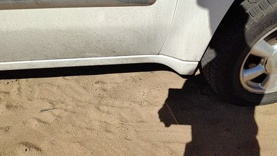 02-09 Gmc Envoy Passenger Right Lower Rocker Panel Moulding Side Skirt White 50U