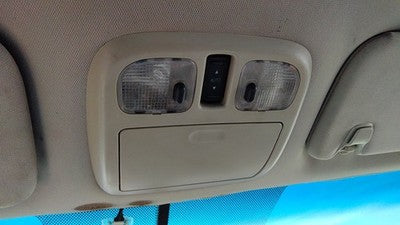 10-12 Ford Fusion Center Overhead Console Oem Dome Light Map Lamp Cubby Black Dw