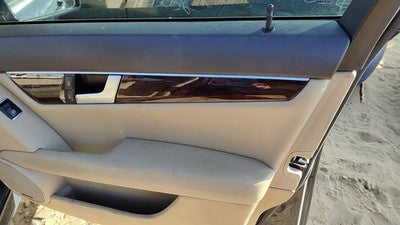 12-13 C300 Passenger Right Front Door Trim Panel With Switches Beige 125