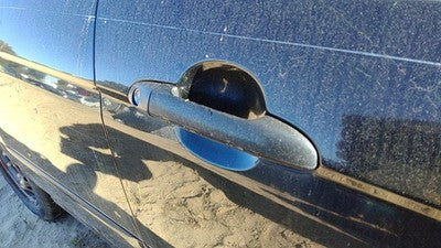 04-09 4dr Kia Spectra Passenger Right Front Outside Door Handle Eb Black 4 Door