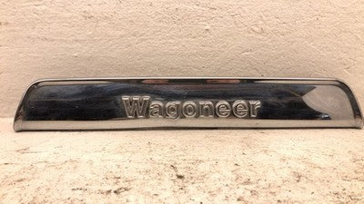 1984 Jeep Grand Wagoneer License Plate Trim Chrome Panel Oem Tail Gate Finish