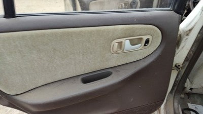 1993 Infinity G20 Driver Left Rear Door Trim Panel With Switches Back Brown