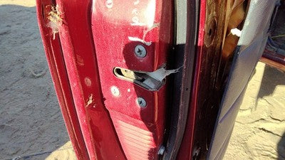 1996 Nissan Hardbody Driver Left Front Door Latch With Rods/Cables Oem