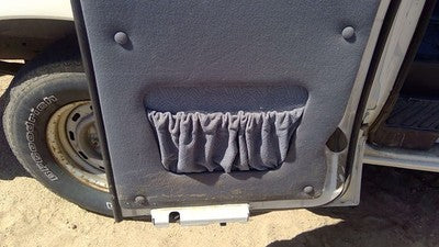 92-97 Ford Van E150 Passenger Right Rear Inside Door Trim Panel Only Back Gray