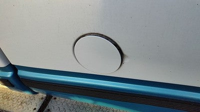 1993 Gmc Sierra 2500 Fuel Tank Door With Hinge Gas Lid Oem Filler White