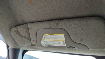 2000-2001 Gmc Sierra 2500 Driver Left Sun Visor Oem Graphite 12D 15069545