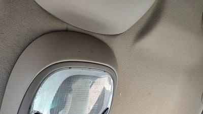 00-02 Expedition Center Overhead Console Oem Dome Light Map Lamp Cubby Tan Fh