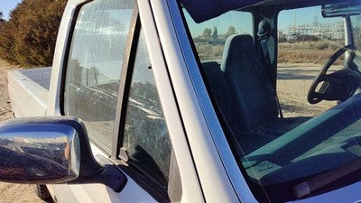 92-96 Ford F150 Passenger Right Front Vent Window Small Door Glass With Frame