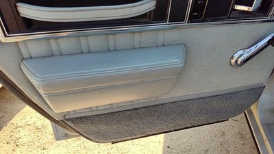 1990 Olds 88 Driver Left Rear Door Trim Panel Back Gray