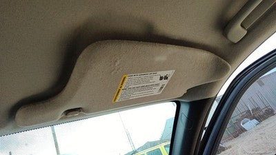2011-2012 Gmc Canyon Passenger Right Sun Visor Oem 20877288