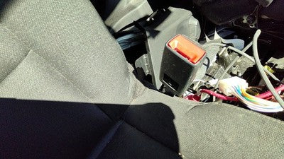 16-19 Police Interceptor Passenger Right Front Seat Belt Buckle Receiver Black 9