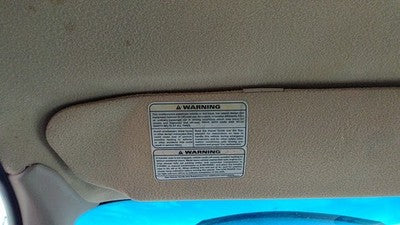 1997 Ford F150 Driver Left Sun Visor Oem Tan Mx
