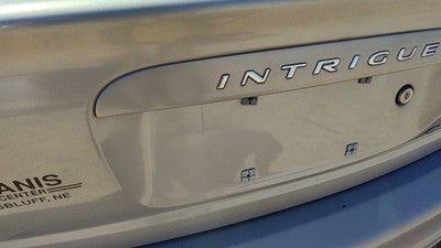 2000 Oldsmobile Intrigue License Plate Trim Surround Panel Tail Trunk Silver 17U