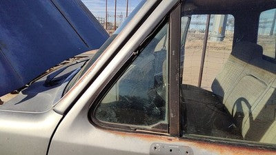 1980-1991 F250 Pickup Driver Left Front Vent Window Small Door Glass With Frame