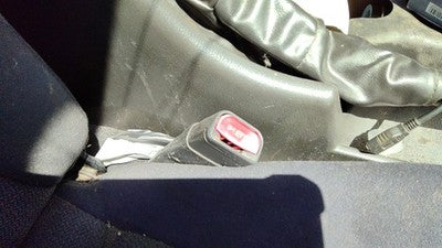 99-04 Ford Mustang Passenger Right Front Seat Belt Buckle Receiver Oem Black 9W