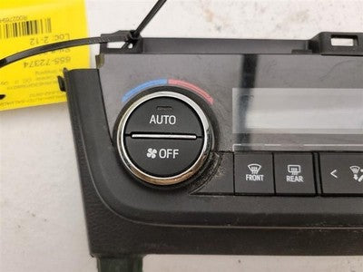 2014-2016 Toyota Corolla Temperature Control Automatic Atc Head Unit Oem Heater