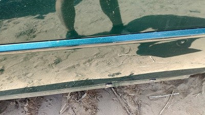 98-04 Cadillac Seville Passenger Right Rear Moulding From Door Back Trim Green