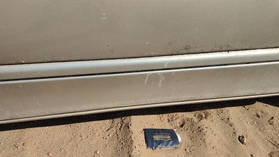 93 Saturn Sc2 Coupe Passenger Right Front Moulding From Door Oem Trim Strip Gold