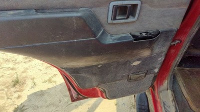 1995 Nissan Pathfinder Driver Left Rear Door Trim Panel With Switches Back Gray
