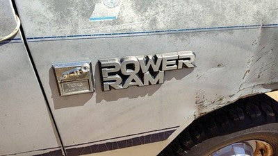 1986 Dodge Ram W150 Passenger Right Power Ram Fender Emblem Badge Oem