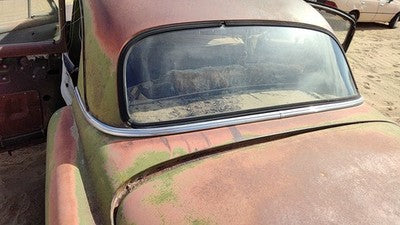 1953 Chevy Bel Air 150 Sedan Rear Chrome Trim Below Back Glass Oem