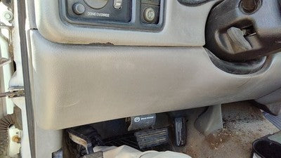 99 Silverado 1500 Lower Dash Under Column Knee Bolster Trim Panel Oem Gray 92D