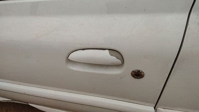 2000-2002 Kia Rio Driver Left Front Outside Door Handle Oem White 0K30c59410xx