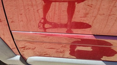 Volvo V70 Xc Driver Left Front Moulding From Door Oem Trim Strip Red 445