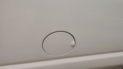 1992-2014 Ford Van E250 Fuel Tank Door With Hinge Gas Lid Oem Filler White