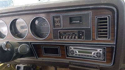 1981-1983 Dodge Ram W350 Speedometer Trim Bezel Dash Surround Panel Woodgrain