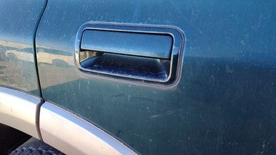 00-02 Passport Passenger Right Rear Outside Door Handle Back Hgm Huntsman Green